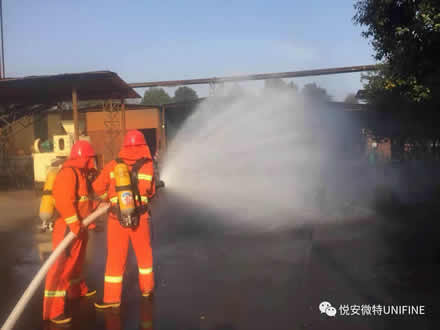 悅安公司微型消防站，為公司財(cái)產(chǎn)和員工生命安全保駕護(hù)航